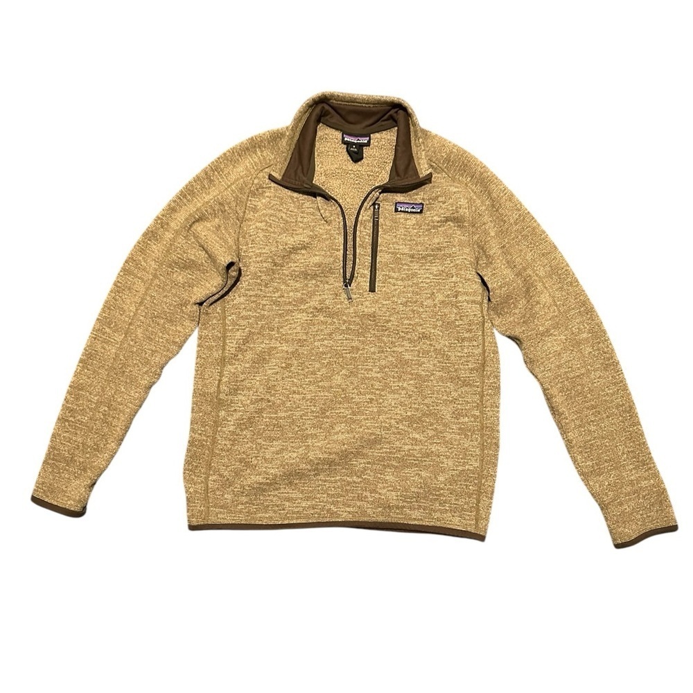 Patagonia Men's Better Sweater 1/4 Zip Fleece Pale Khaki Size Meduim - Picture 11 of 16